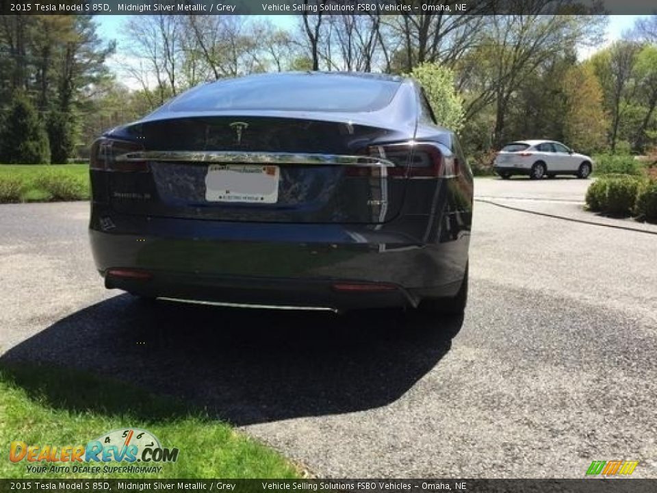 2015 Tesla Model S 85D Midnight Silver Metallic / Grey Photo #8