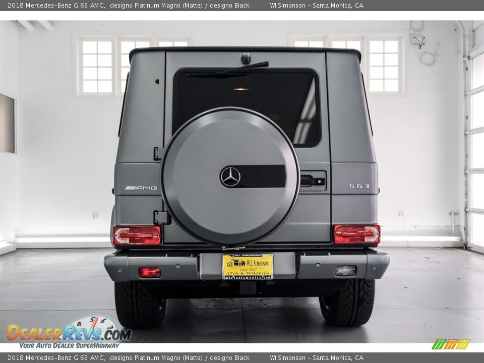 2018 Mercedes-Benz G 63 AMG designo Platinum Magno (Matte) / designo Black Photo #3