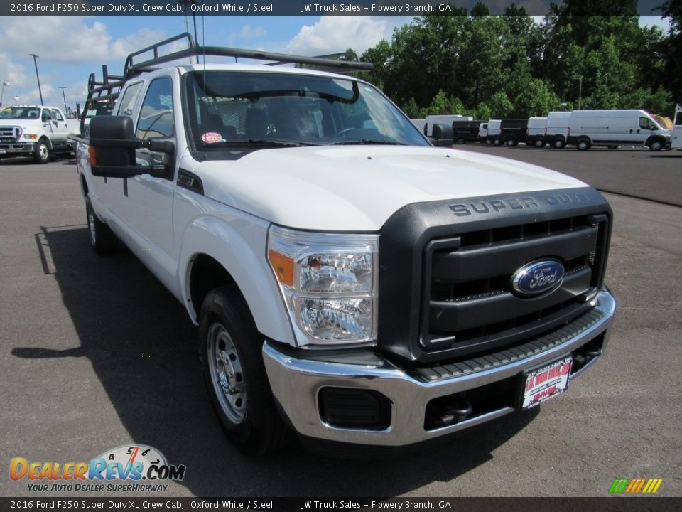 2016 Ford F250 Super Duty XL Crew Cab Oxford White / Steel Photo #7