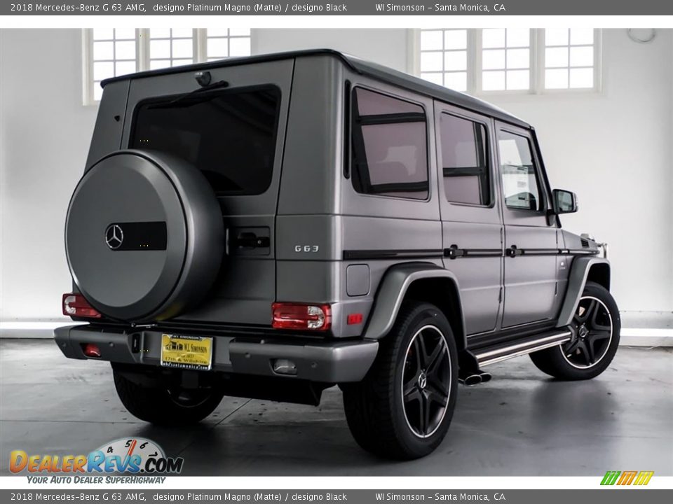 2018 Mercedes-Benz G 63 AMG designo Platinum Magno (Matte) / designo Black Photo #16