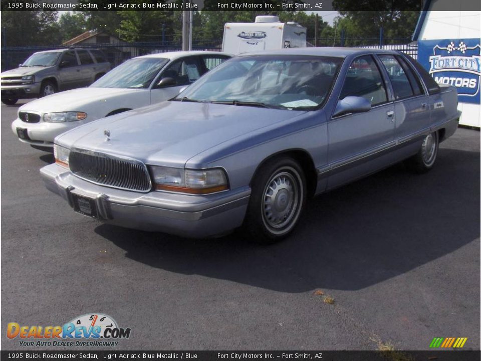 1995 Buick Roadmaster Sedan Light Adriatic Blue Metallic / Blue Photo #1
