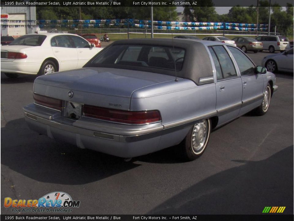 1995 Buick Roadmaster Sedan Light Adriatic Blue Metallic / Blue Photo #3