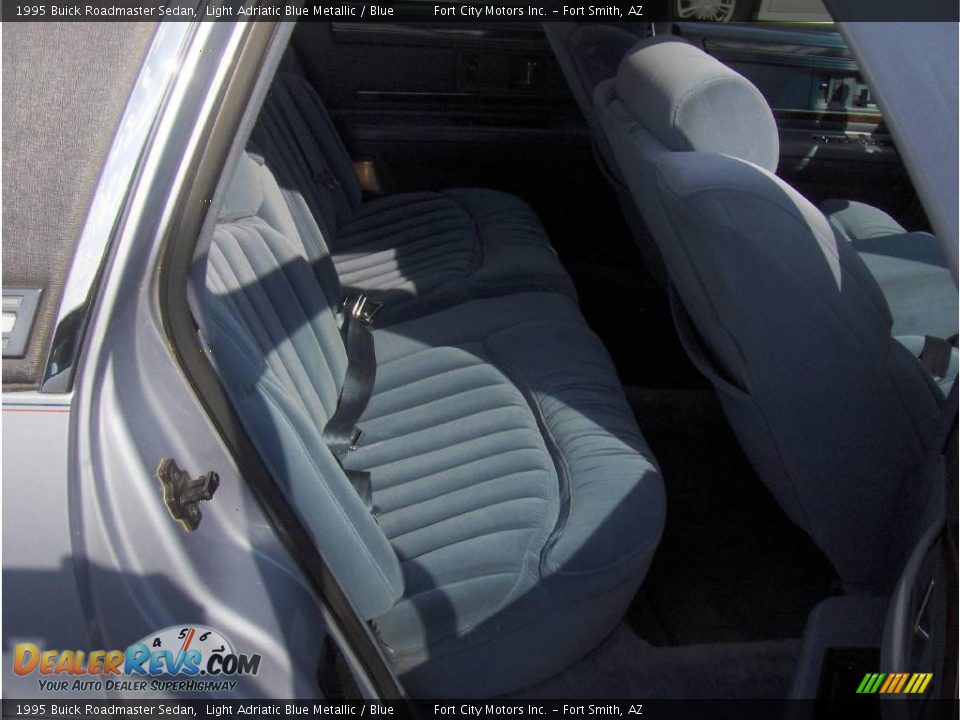 1995 Buick Roadmaster Sedan Light Adriatic Blue Metallic / Blue Photo #7