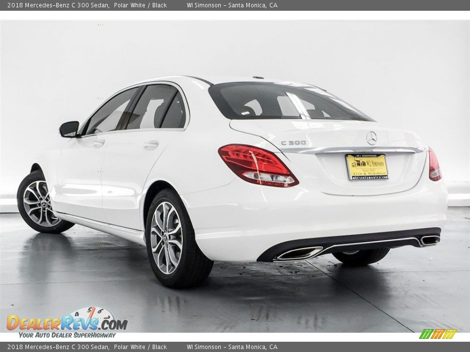 2018 Mercedes-Benz C 300 Sedan Polar White / Black Photo #3