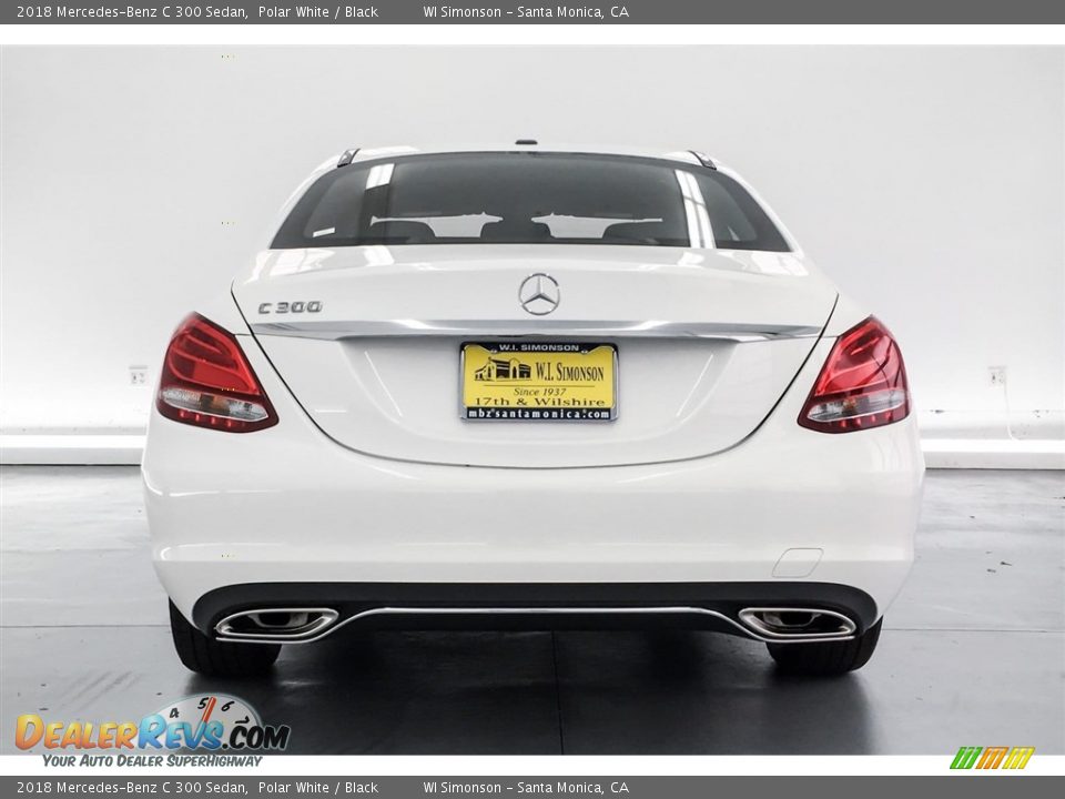 2018 Mercedes-Benz C 300 Sedan Polar White / Black Photo #4