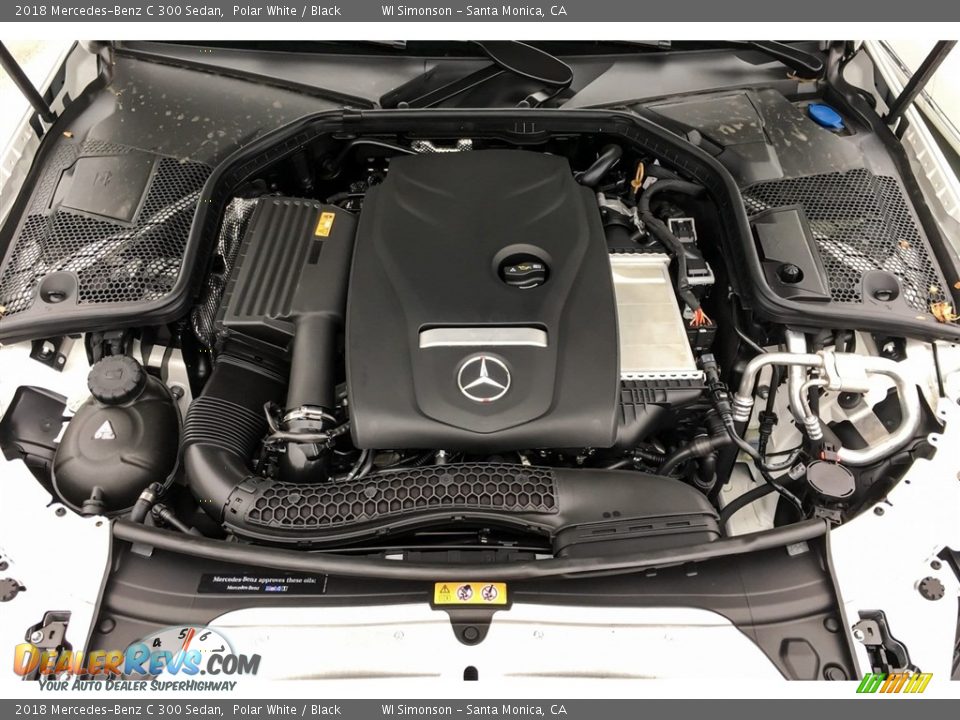 2018 Mercedes-Benz C 300 Sedan Polar White / Black Photo #8