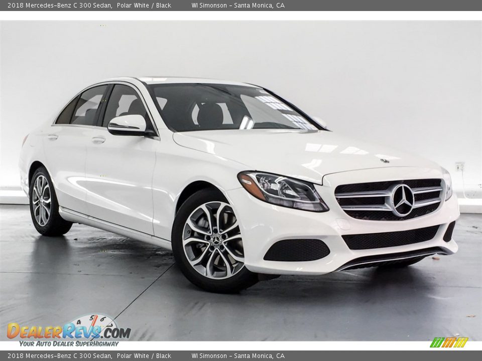 2018 Mercedes-Benz C 300 Sedan Polar White / Black Photo #12