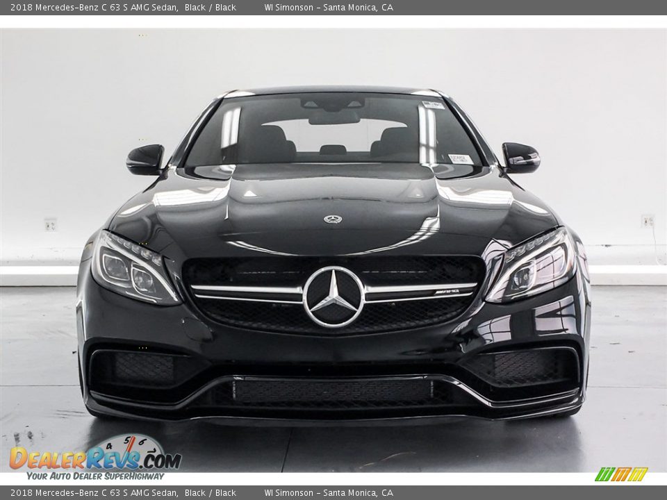 2018 Mercedes-Benz C 63 S AMG Sedan Black / Black Photo #2