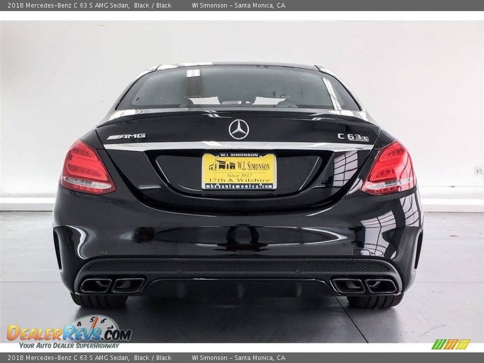 2018 Mercedes-Benz C 63 S AMG Sedan Black / Black Photo #3