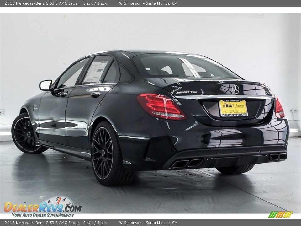 2018 Mercedes-Benz C 63 S AMG Sedan Black / Black Photo #10