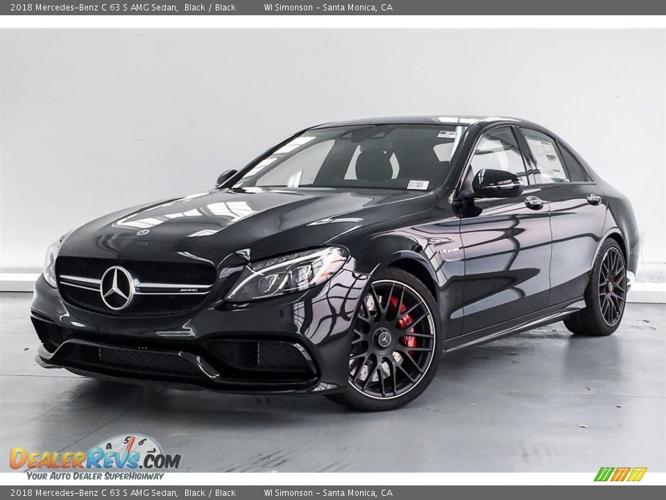 2018 Mercedes-Benz C 63 S AMG Sedan Black / Black Photo #13