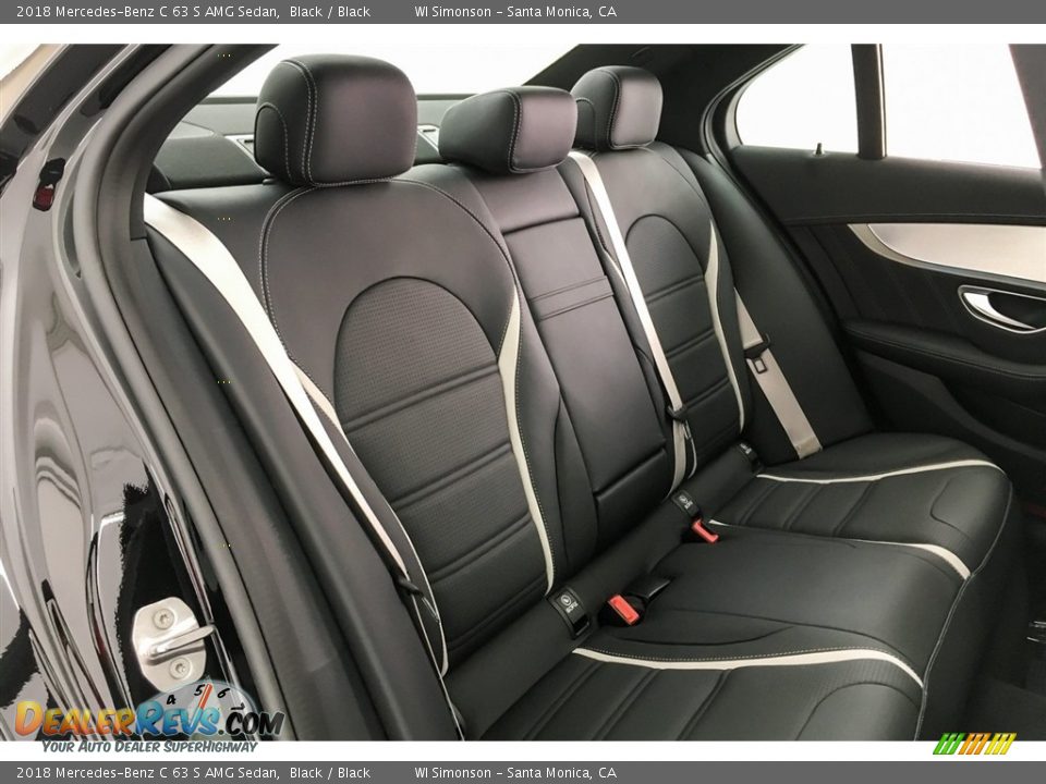 Rear Seat of 2018 Mercedes-Benz C 63 S AMG Sedan Photo #15