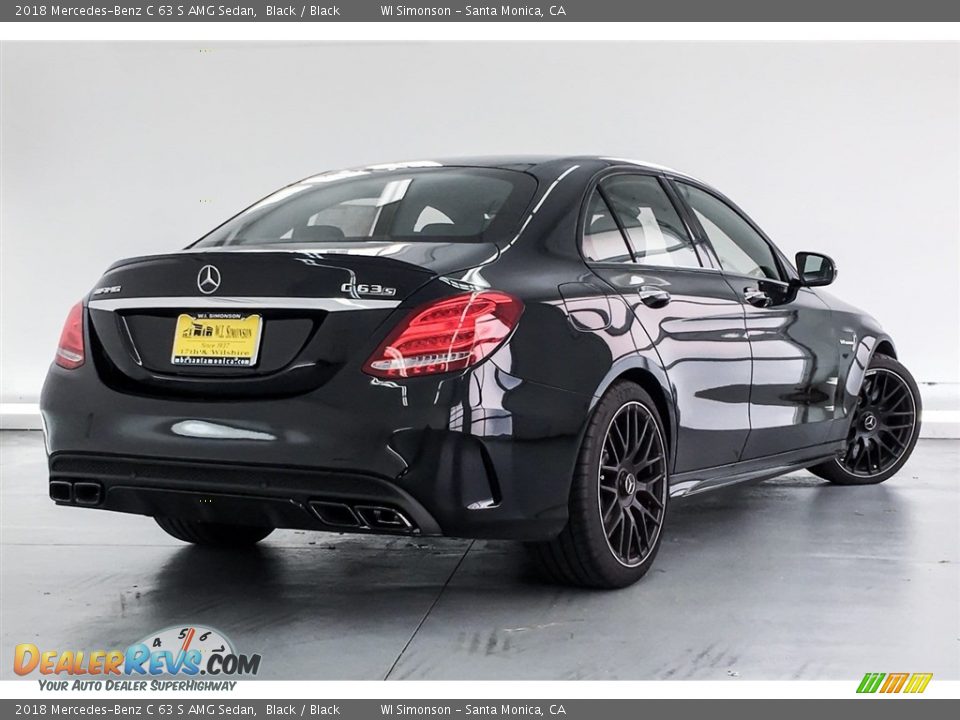 2018 Mercedes-Benz C 63 S AMG Sedan Black / Black Photo #16