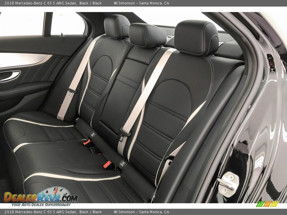Rear Seat of 2018 Mercedes-Benz C 63 S AMG Sedan Photo #17