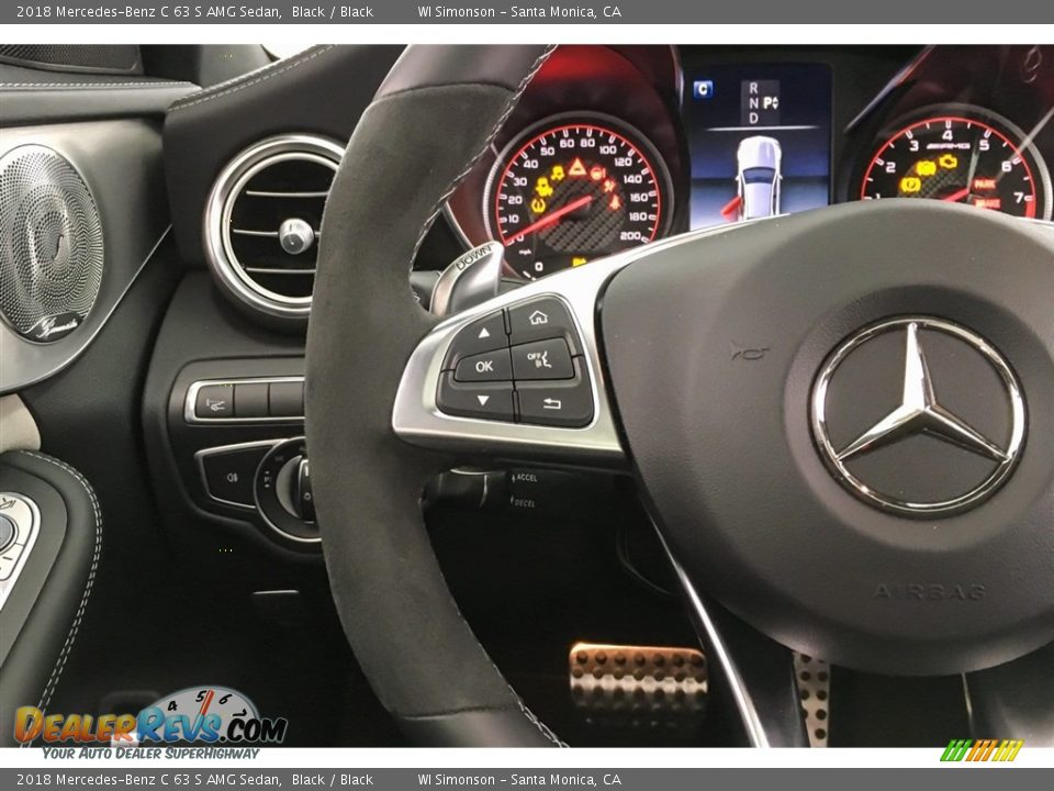 2018 Mercedes-Benz C 63 S AMG Sedan Steering Wheel Photo #18