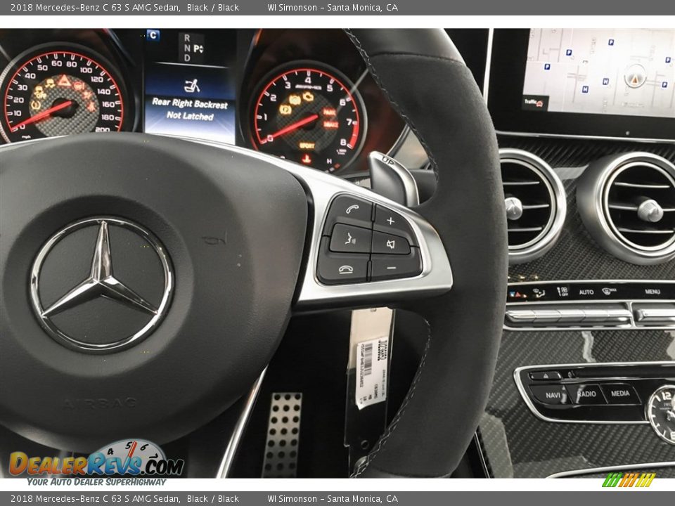 2018 Mercedes-Benz C 63 S AMG Sedan Steering Wheel Photo #19