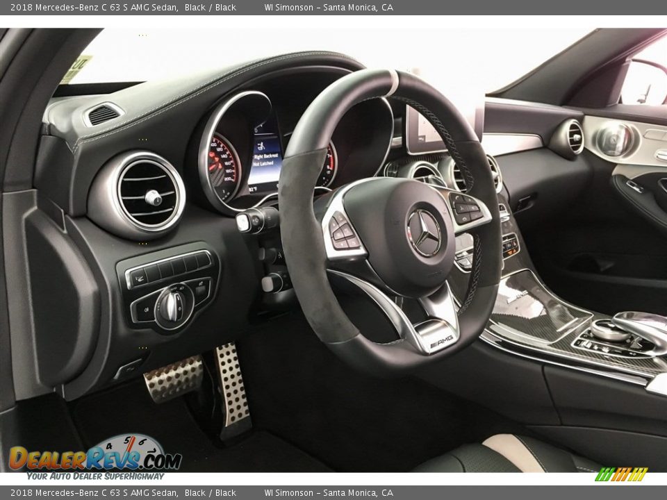 2018 Mercedes-Benz C 63 S AMG Sedan Black / Black Photo #20