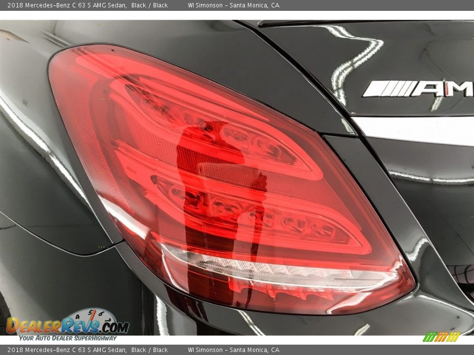 2018 Mercedes-Benz C 63 S AMG Sedan Black / Black Photo #25