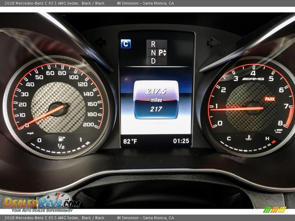 2018 Mercedes-Benz C 63 S AMG Sedan Gauges Photo #34