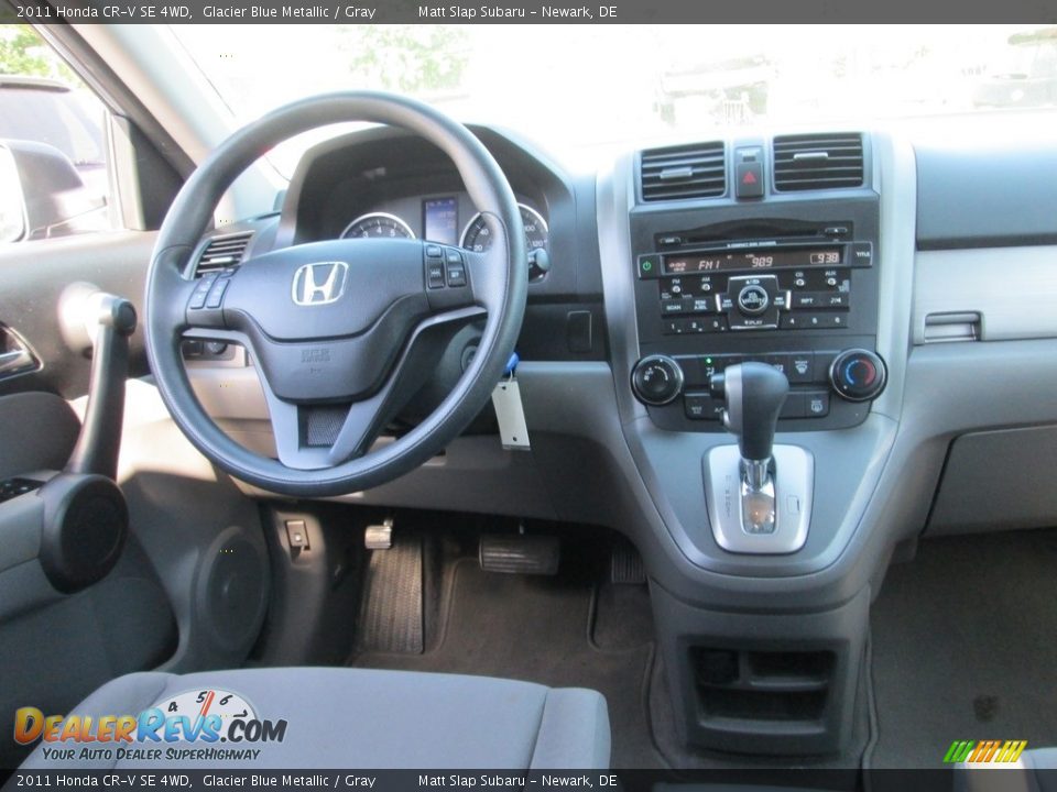 2011 Honda CR-V SE 4WD Glacier Blue Metallic / Gray Photo #10