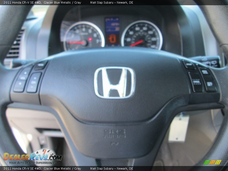 2011 Honda CR-V SE 4WD Glacier Blue Metallic / Gray Photo #11