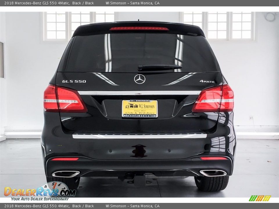 2018 Mercedes-Benz GLS 550 4Matic Black / Black Photo #4