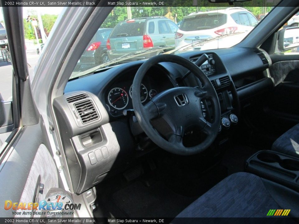 2002 Honda CR-V LX Satin Silver Metallic / Black Photo #11