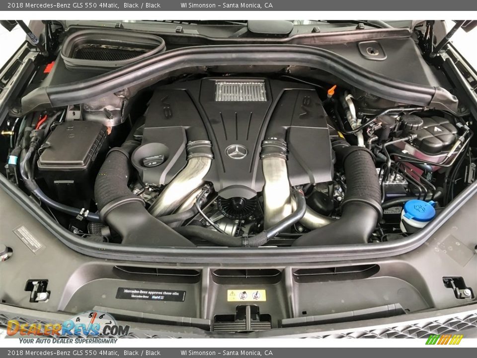 2018 Mercedes-Benz GLS 550 4Matic 4.7 Liter biturbo DOHC 32-Valve VVT V8 Engine Photo #8