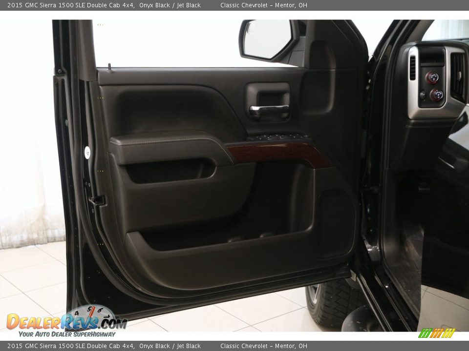 2015 GMC Sierra 1500 SLE Double Cab 4x4 Onyx Black / Jet Black Photo #4