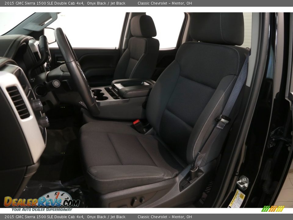 2015 GMC Sierra 1500 SLE Double Cab 4x4 Onyx Black / Jet Black Photo #5