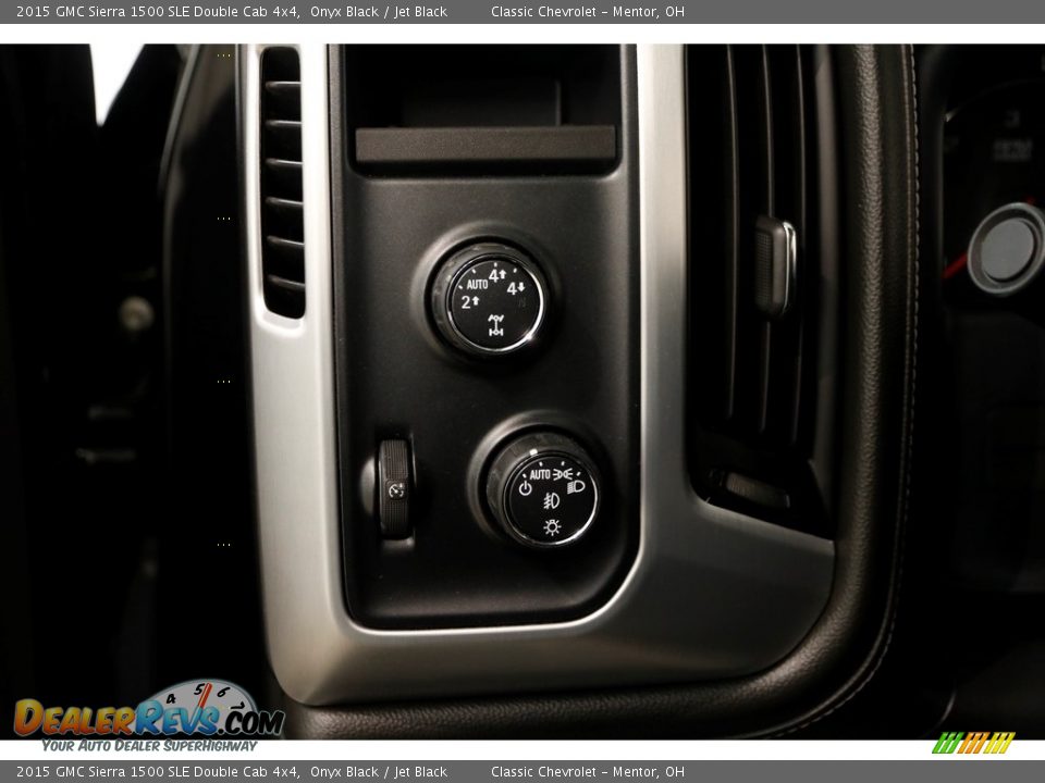 2015 GMC Sierra 1500 SLE Double Cab 4x4 Onyx Black / Jet Black Photo #6
