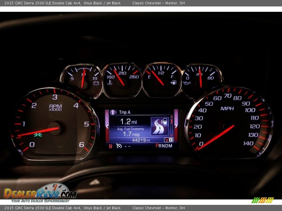 2015 GMC Sierra 1500 SLE Double Cab 4x4 Onyx Black / Jet Black Photo #9