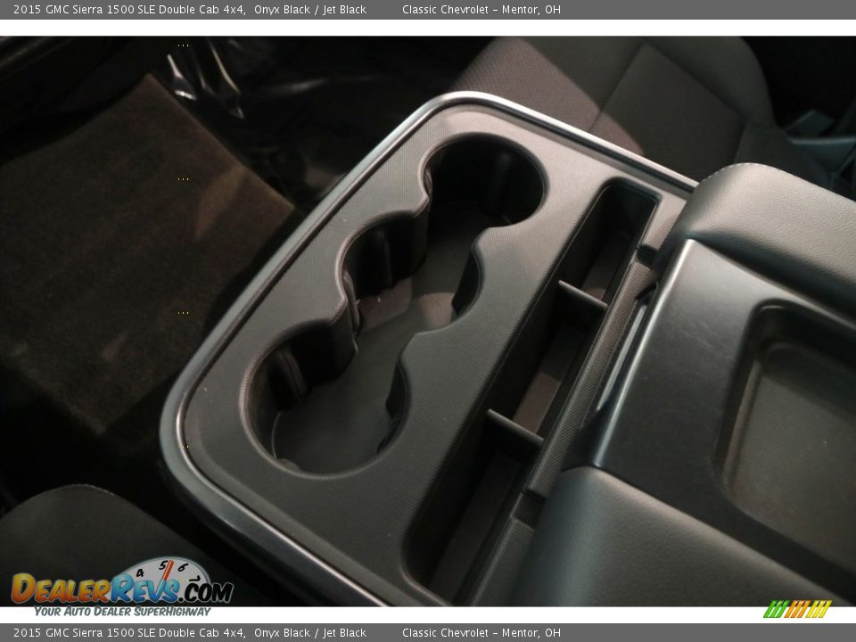 2015 GMC Sierra 1500 SLE Double Cab 4x4 Onyx Black / Jet Black Photo #15
