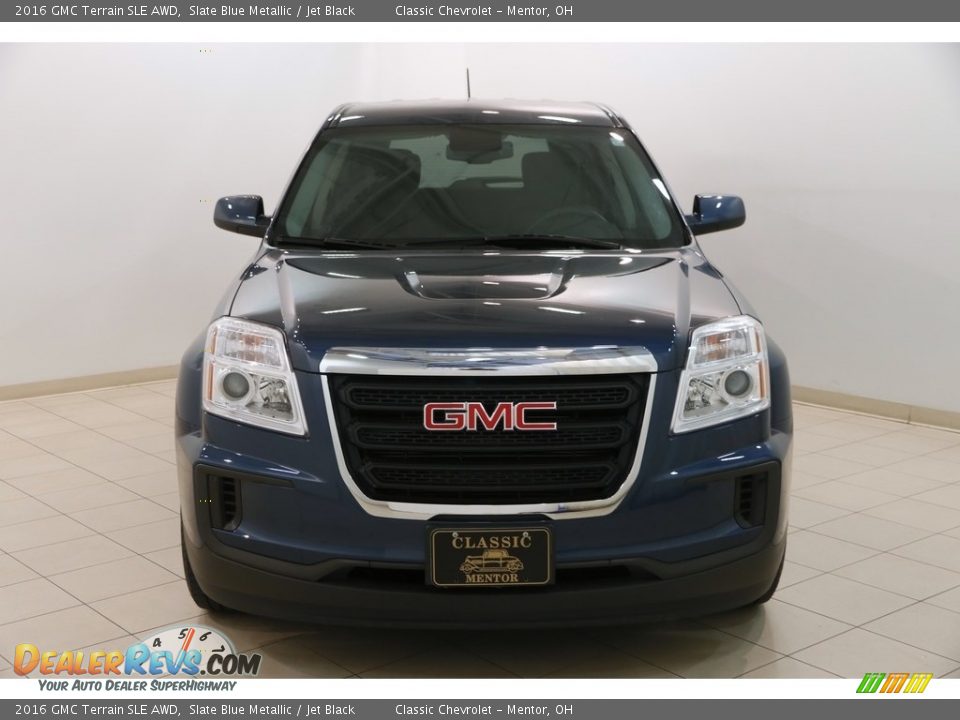 2016 GMC Terrain SLE AWD Slate Blue Metallic / Jet Black Photo #2