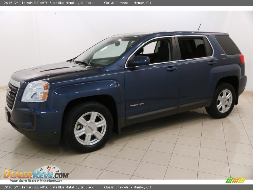 2016 GMC Terrain SLE AWD Slate Blue Metallic / Jet Black Photo #3