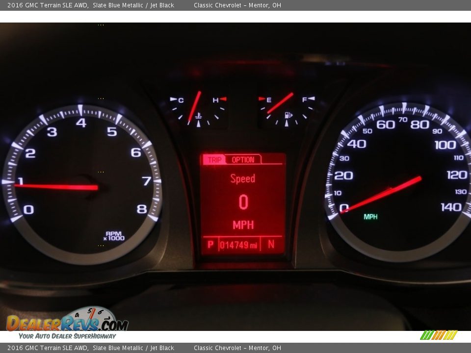 2016 GMC Terrain SLE AWD Slate Blue Metallic / Jet Black Photo #7