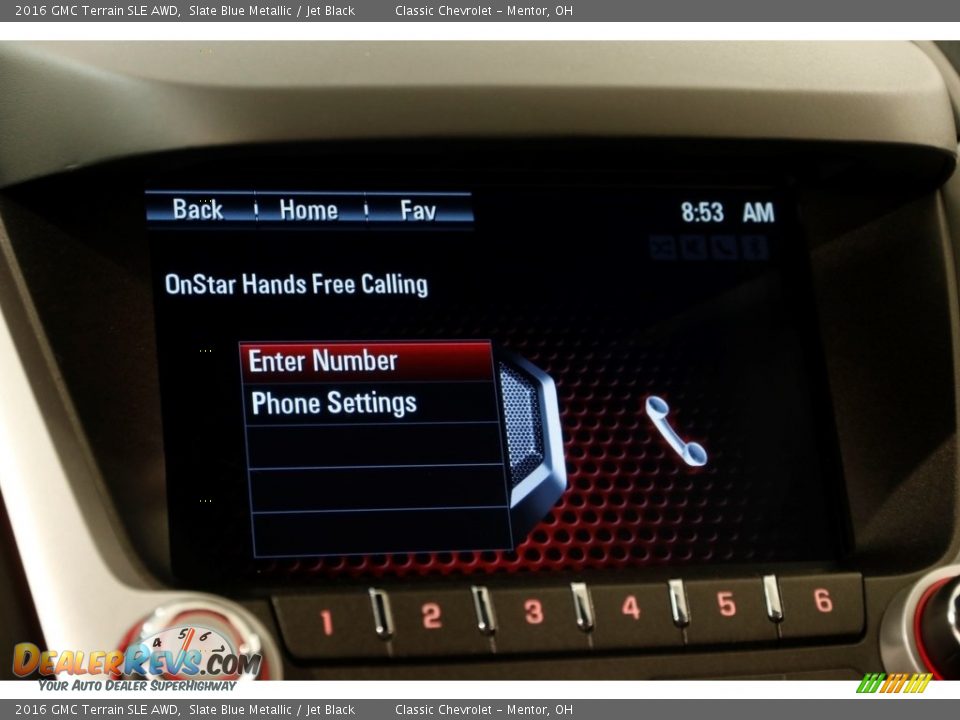 2016 GMC Terrain SLE AWD Slate Blue Metallic / Jet Black Photo #11