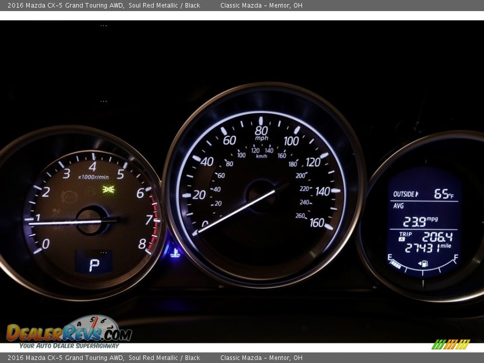 2016 Mazda CX-5 Grand Touring AWD Soul Red Metallic / Black Photo #8