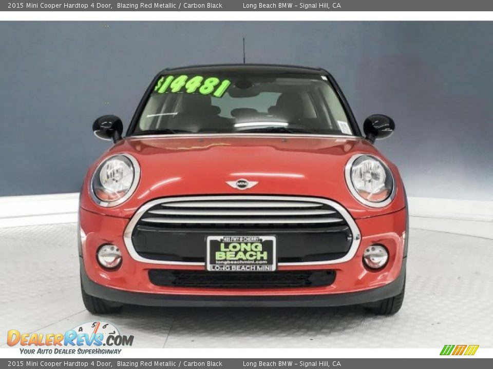 2015 Mini Cooper Hardtop 4 Door Blazing Red Metallic / Carbon Black Photo #2