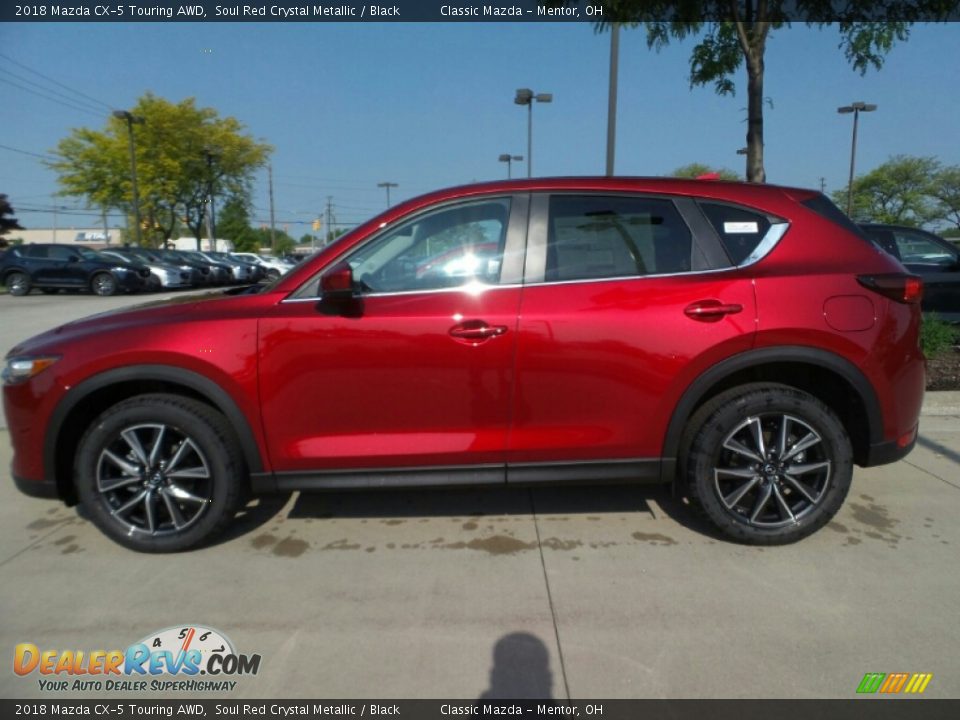 2018 Mazda CX-5 Touring AWD Soul Red Crystal Metallic / Black Photo #2