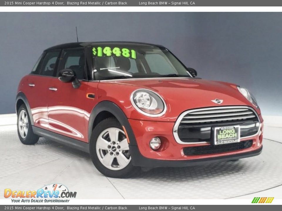 2015 Mini Cooper Hardtop 4 Door Blazing Red Metallic / Carbon Black Photo #12