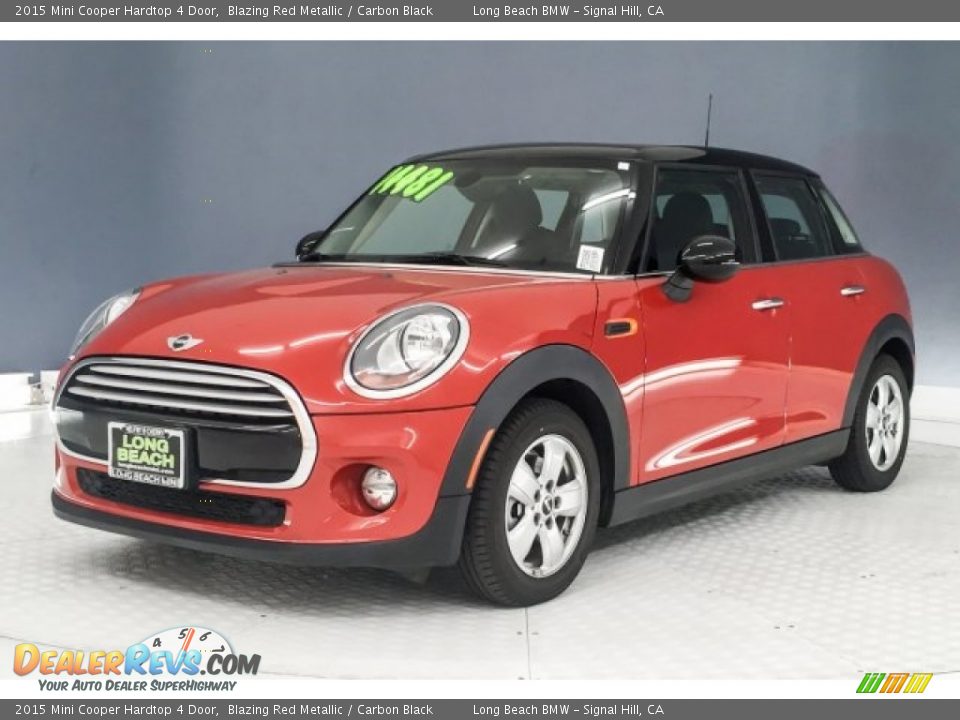 2015 Mini Cooper Hardtop 4 Door Blazing Red Metallic / Carbon Black Photo #13
