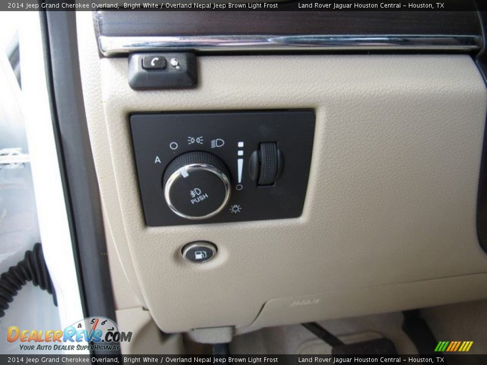 2014 Jeep Grand Cherokee Overland Bright White / Overland Nepal Jeep Brown Light Frost Photo #27