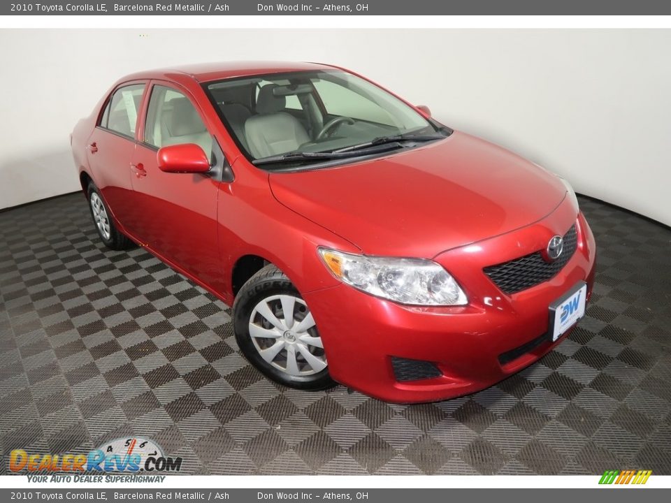 2010 Toyota Corolla LE Barcelona Red Metallic / Ash Photo #2