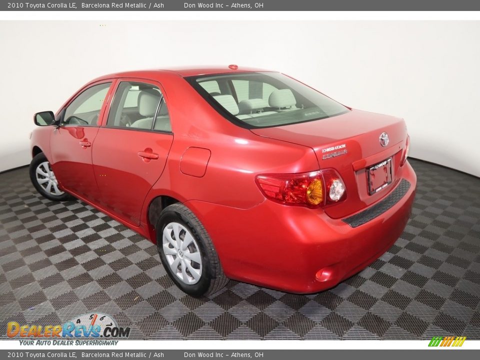 2010 Toyota Corolla LE Barcelona Red Metallic / Ash Photo #7