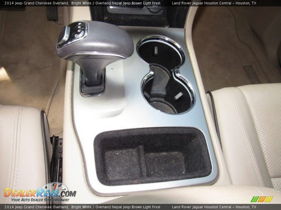 2014 Jeep Grand Cherokee Overland Bright White / Overland Nepal Jeep Brown Light Frost Photo #35