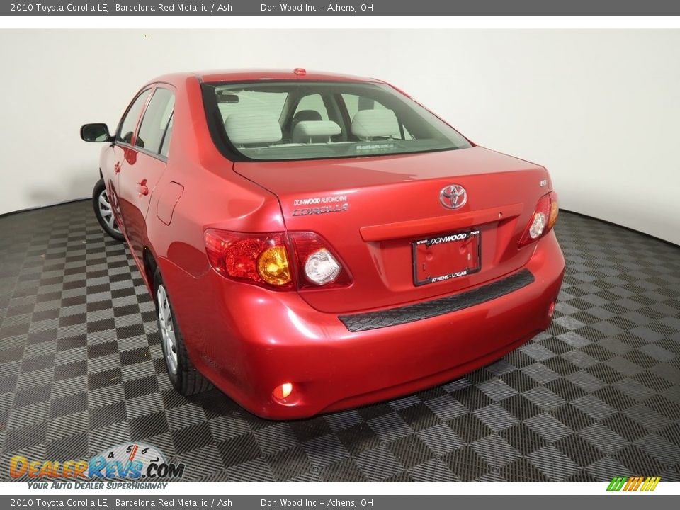 2010 Toyota Corolla LE Barcelona Red Metallic / Ash Photo #8