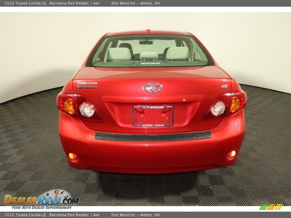 2010 Toyota Corolla LE Barcelona Red Metallic / Ash Photo #9