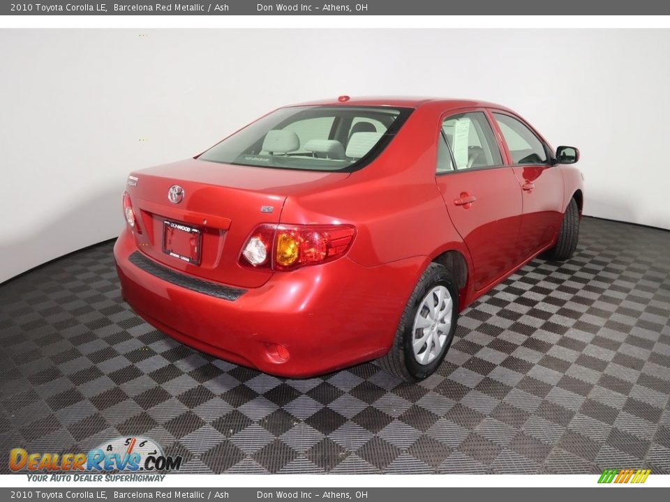 2010 Toyota Corolla LE Barcelona Red Metallic / Ash Photo #11