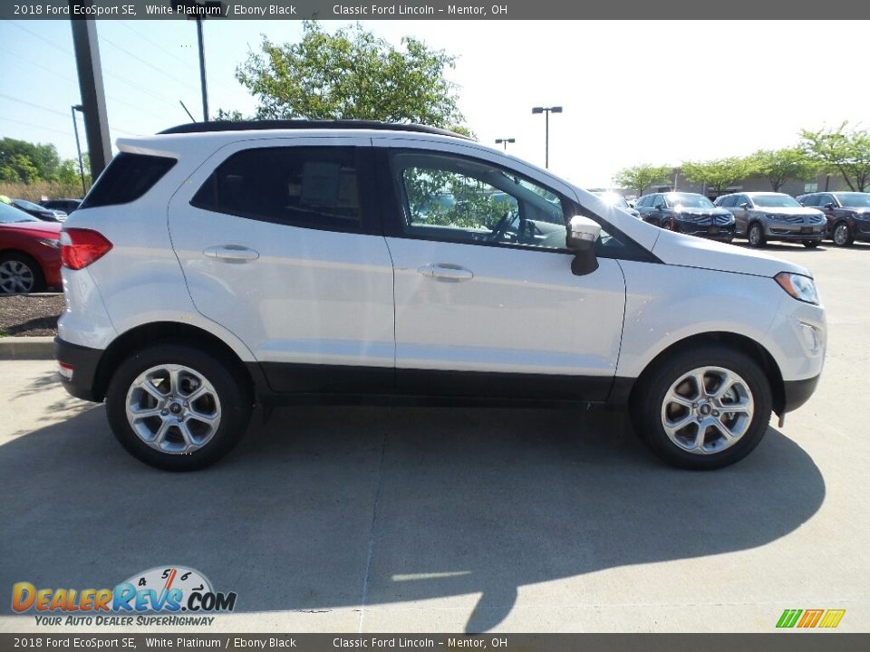 2018 Ford EcoSport SE White Platinum / Ebony Black Photo #3